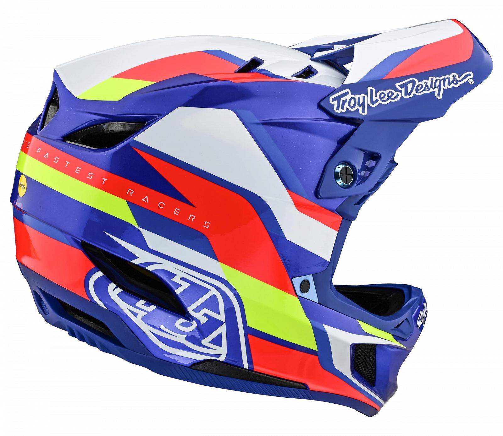 Шлем MTB Troy Lee Designs D4 Composite, унисекс, для взрослых, синий, XL, фото №2