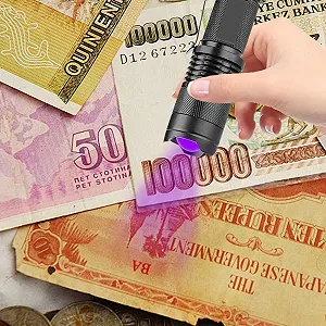 Фонарь для обнаружения пятен, высокопроизводительный УФ детектор, многоцелевой светодиодный фонарь, высокий УФ фонарь для проверки чистоты отелей, водонепроницаемый ручной УФ фонарь для обнаружения кровати synthetic.ua - Фото 1