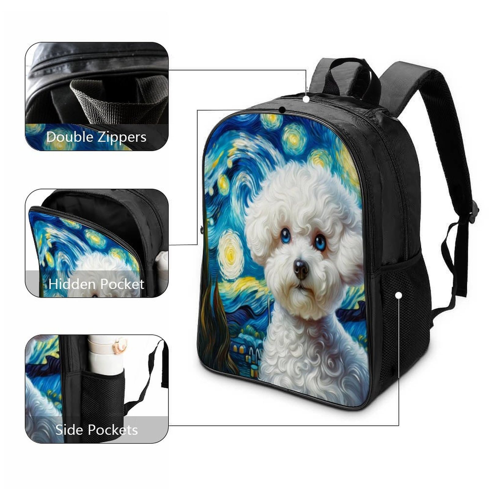 Рюкзак Bixiong Dog 3D, 40x28x16 см, фото №3