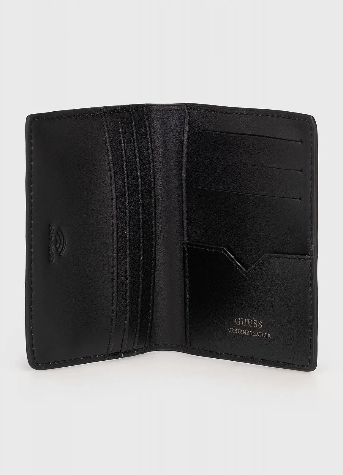 Мужской картхолдер GUESS Genuine Leather Black, фото №3