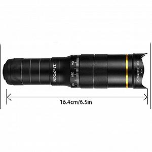 Монокуляр 4K 10-300x40 мм Супер-телефото Зум для мобільного телефону, для дітей та початківців, селфі кільцеве світло зі штативом, сумісний з лазанням (4k) synthetic.ua - Фото 1