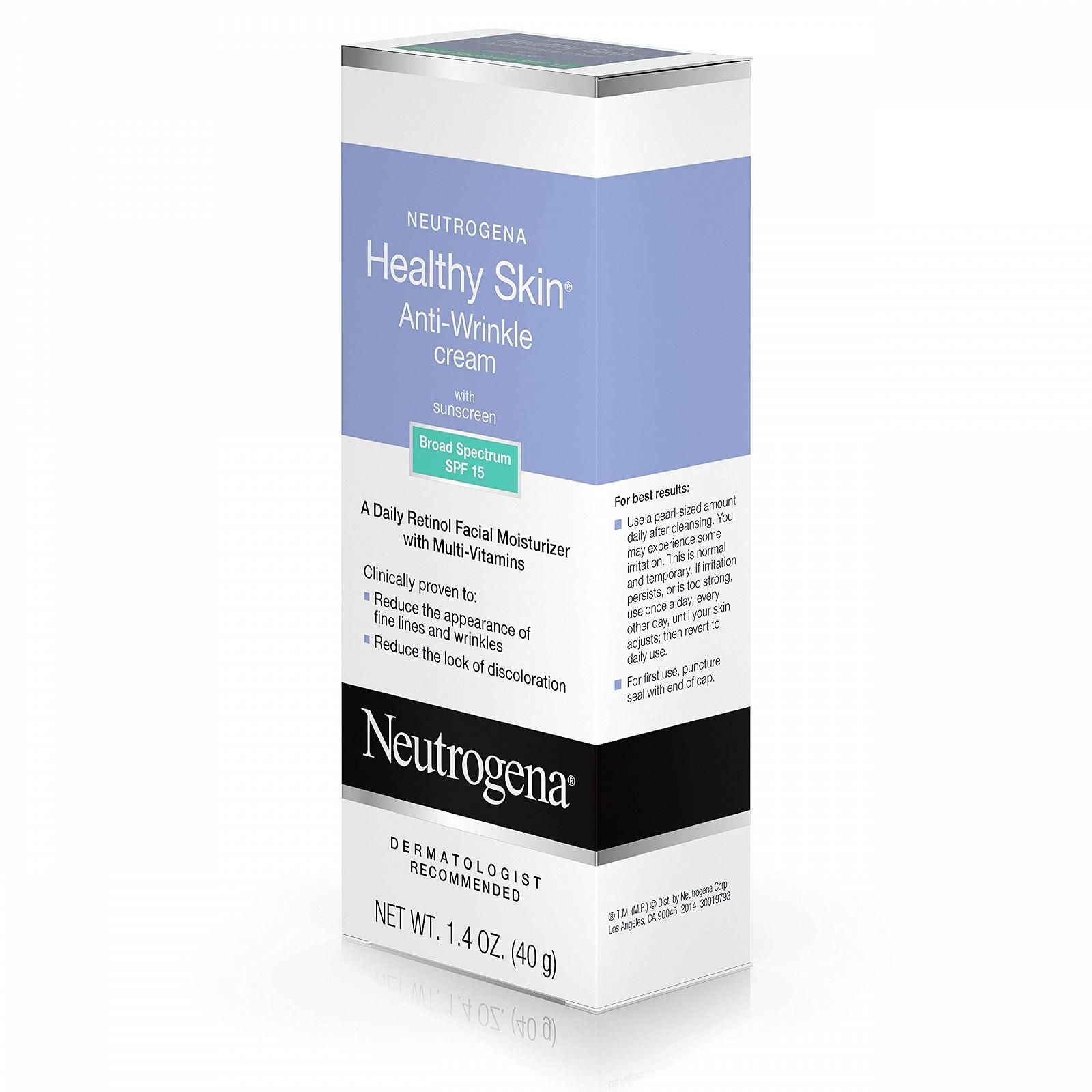 Крем для обличчя Neutrogena Healthy Skin Anti-Wrinkle Cream SPF 15 1.4 унції (41.4 мл), фото №9 Крем для обличчя Neutrogena Healthy Skin Anti-Wrinkle Cream SPF 15 1.4 унції (41.4 мл), фото №9
