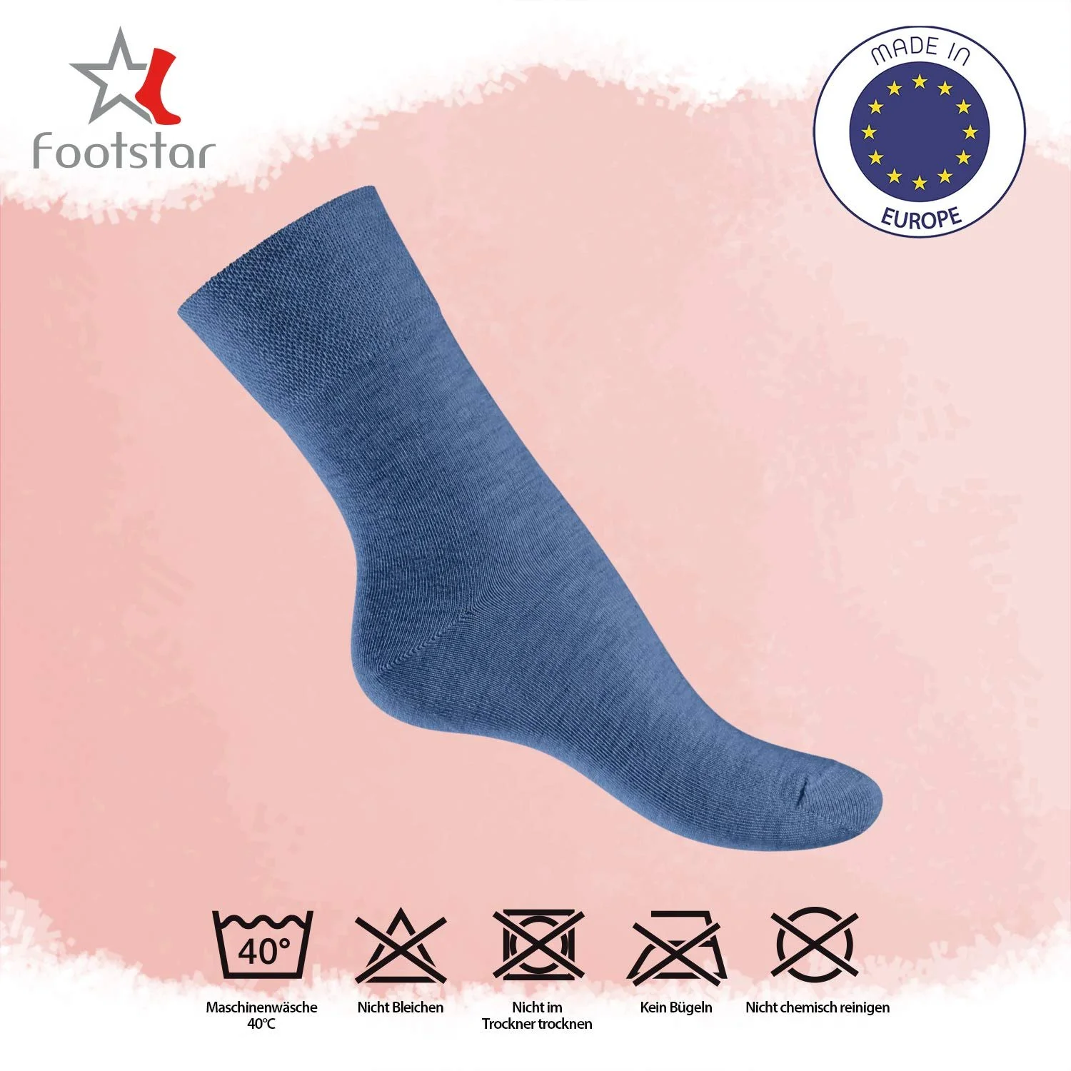Носки Footstar Women's Health Бесшовные диабетические носки - без резинки (6 пар), фото №3