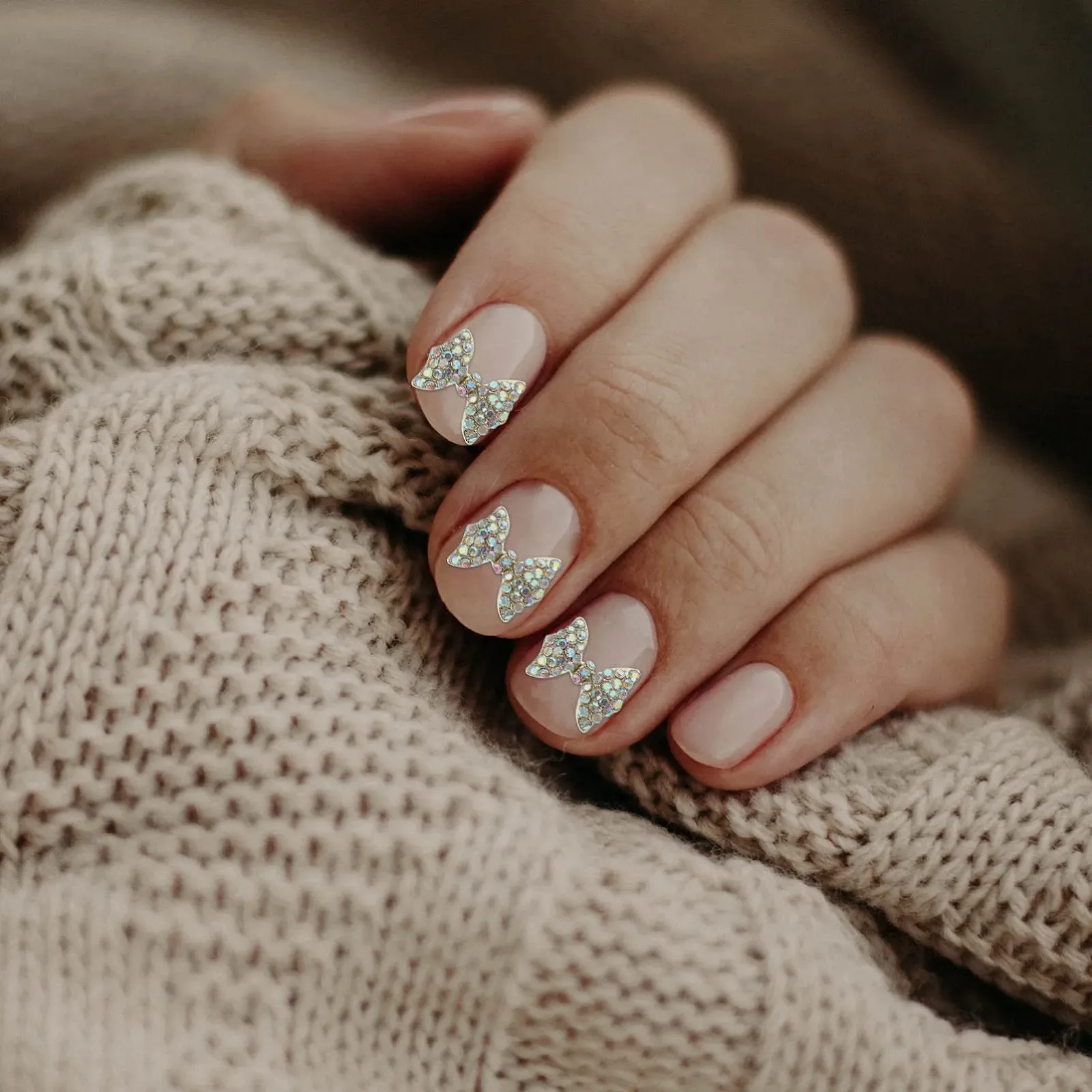 Украшения для ногтей 10 шт Форма бантика из сплава, фото №6