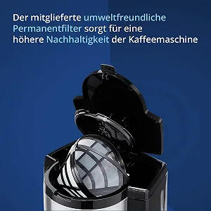 Кофеварка фильтрационная KHG KA-186SE 1.5 л 1000 Вт Черная synthetic.ua - Фото 1