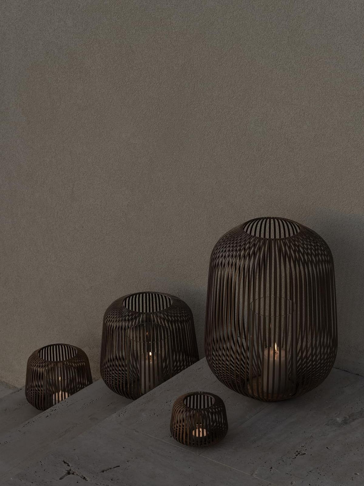 Фонарь Blomus Lito XS 14x14x10 см нержавеющая сталь ржавый вид черный, фото №2