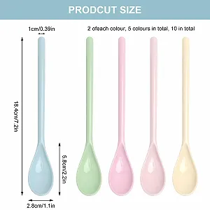 Набір Пластикових Ложок 10 штук, Кольорові synthetic.ua - Фото 1