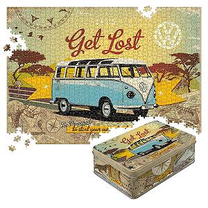 Пазл Nostalgic-Art Retro VW Bulli – Let's Get Lost 1000 элементов в металлической коробке - Фото 1