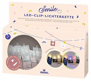 LED Гирлянда с клипсами Moses. 150 см Теплый Белый или Разноцветный - Фото 1