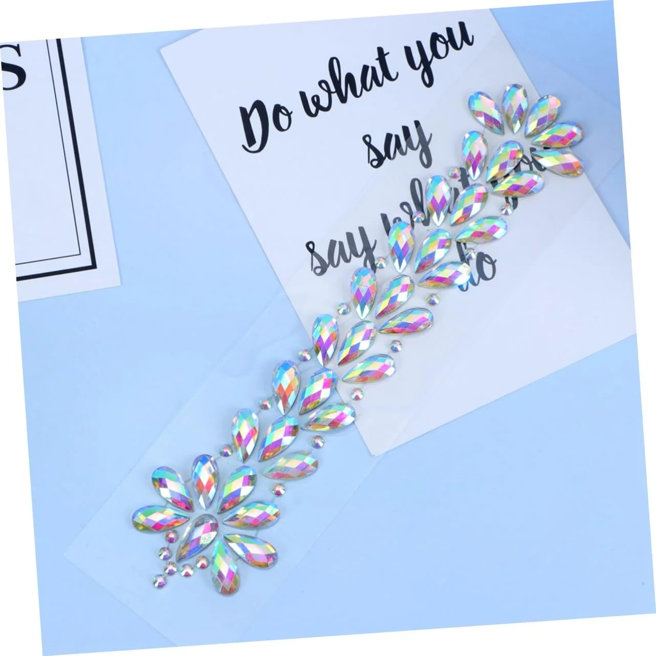 Стрази FOMIYES 3 аркуші смоли, самоклейні, міцні та декоративні, з кольоровими пелюстками квітів, фото №2 Стрази FOMIYES 3 аркуші смоли, самоклейні, міцні та декоративні, з кольоровими пелюстками квітів, фото №2