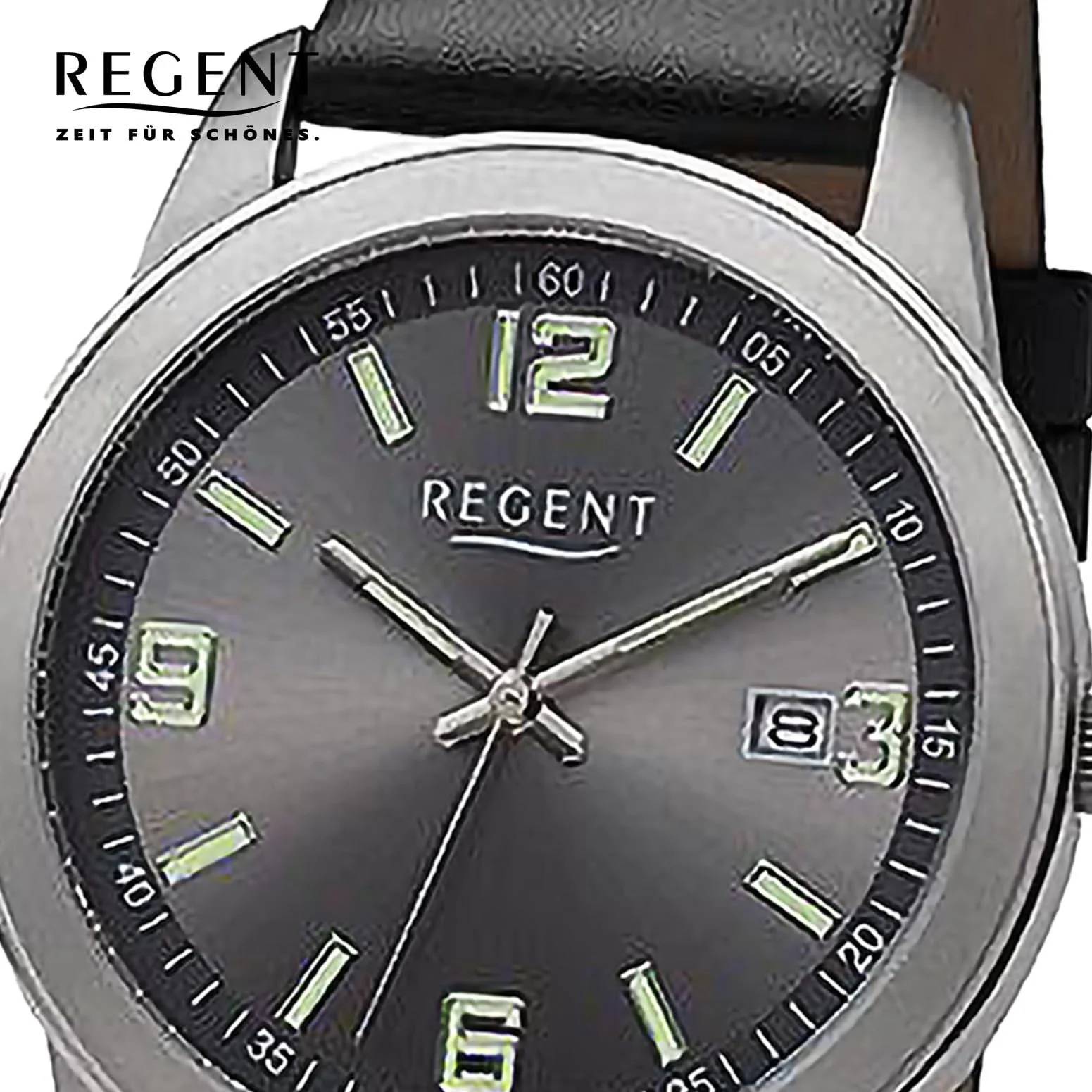 Годинник REGENT Titanium 39 мм Шкіряний ремінець Lb F1270, фото №2 Годинник REGENT Titanium 39 мм Шкіряний ремінець Lb F1270, фото №2