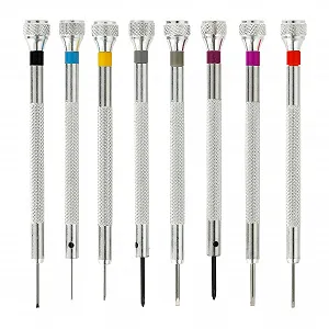 Набір прецизійних викруток 8 предметів для ремонту годинників та окулярів, мікро 0.6/0.8/1.0/1.2/1.4/1.6 мм synthetic.ua - Фото 1