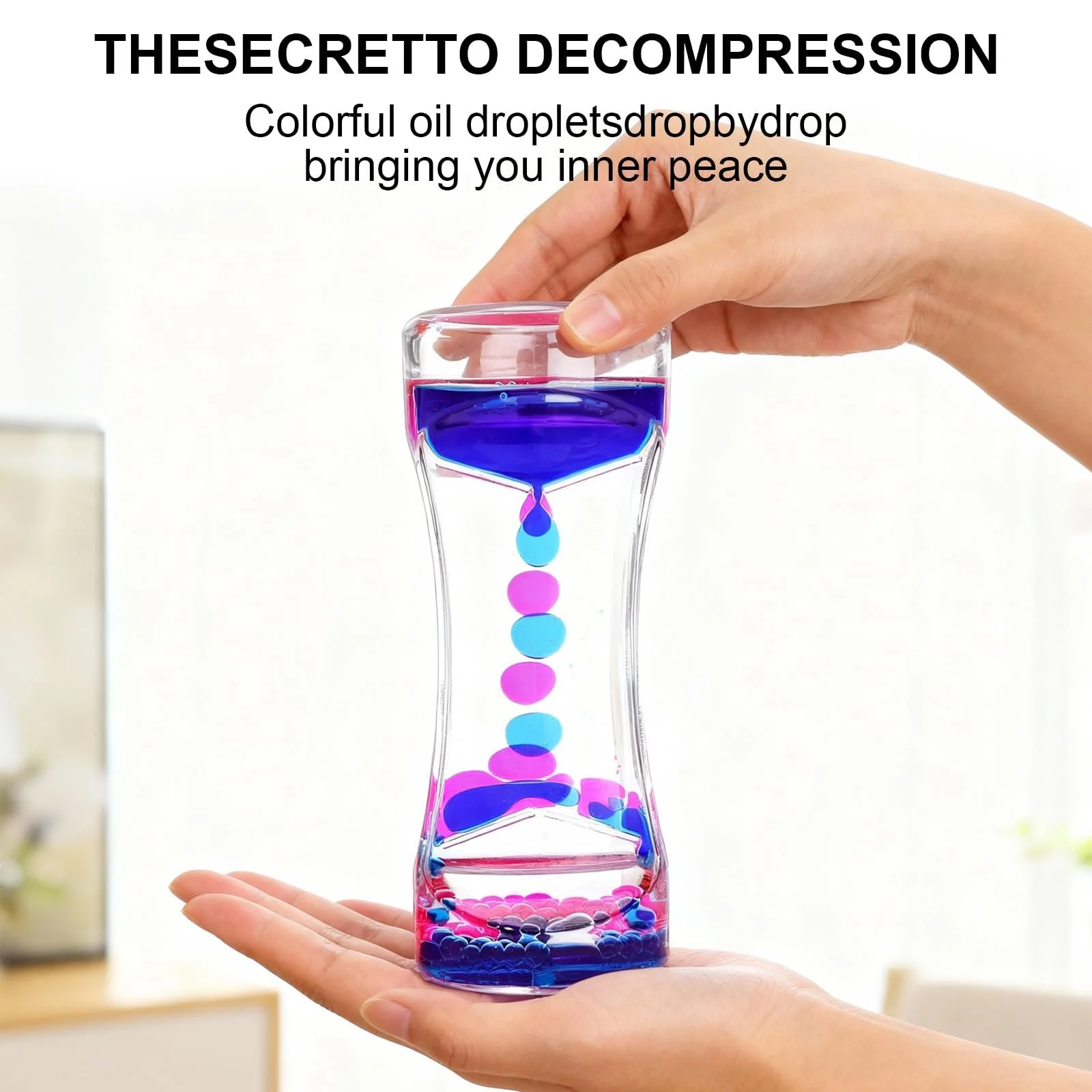 Рідкий пісочний годинник Liquid Motion Timer Набір 2 шт. Акриловий 13.5 см Синьо-рожевий та Синьо-зелений, фото №5 Рідкий пісочний годинник Liquid Motion Timer Набір 2 шт. Акриловий 13.5 см Синьо-рожевий та Синьо-зелений, фото №5