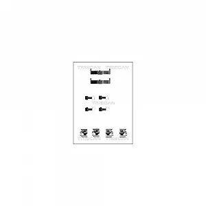 Комплект аксессуаров, тормозные колодки дискового тормоза TRISCAN 8105 131159, передний мост - Фото 1