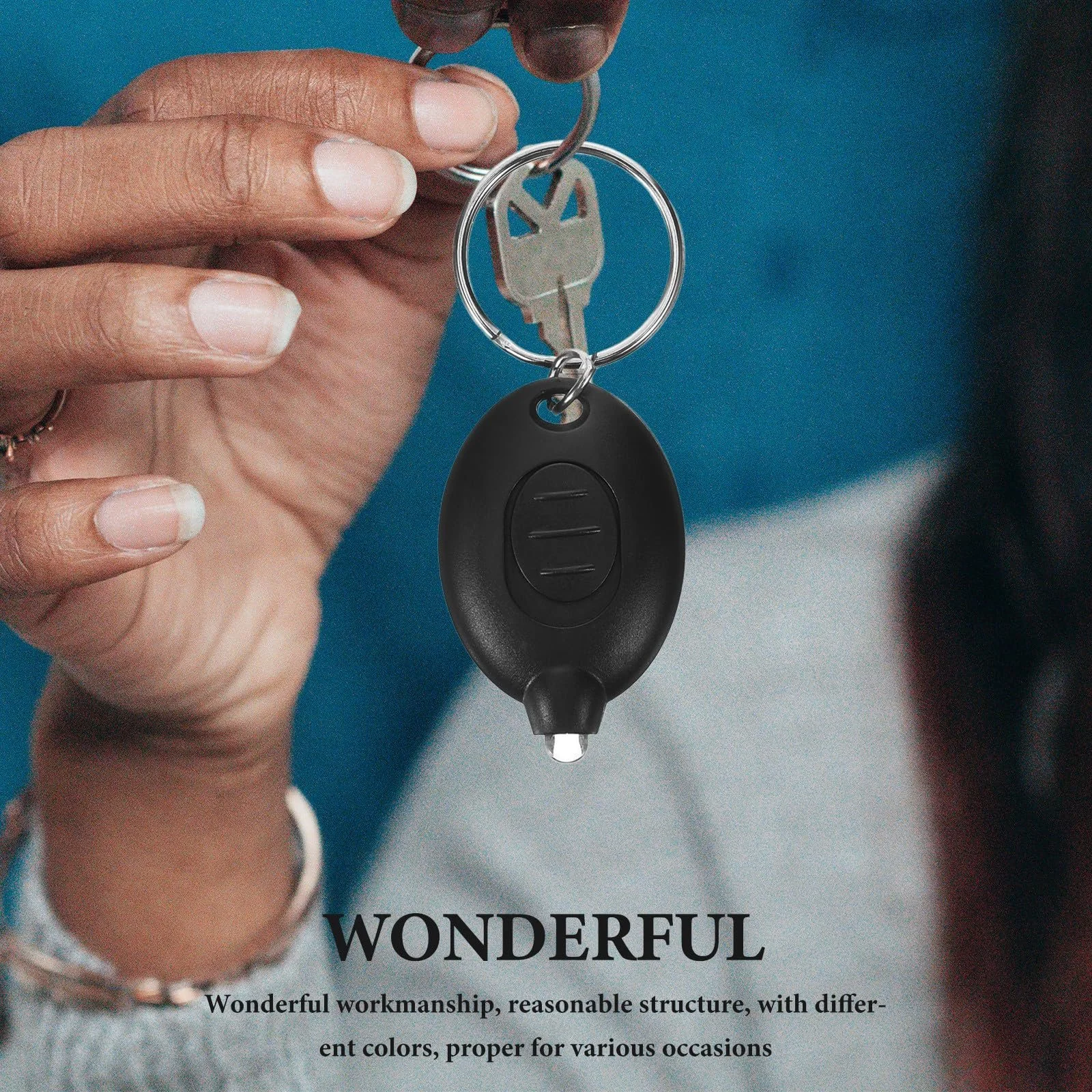 Фонарик Sosoport LED 6 шт. Брелок Маленький Компактный Легкий с Кольцом для Ключей для Чрезвычайных Ситуаций на Открытом Воздухе и Вечеринок, фото №3