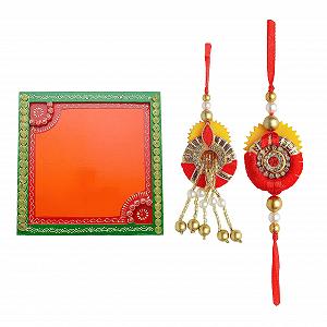 Тарілка Aditri Creation Декоративна Pooja Thali Дерев'яна Puja Thali 25.4 см - Фото 1
