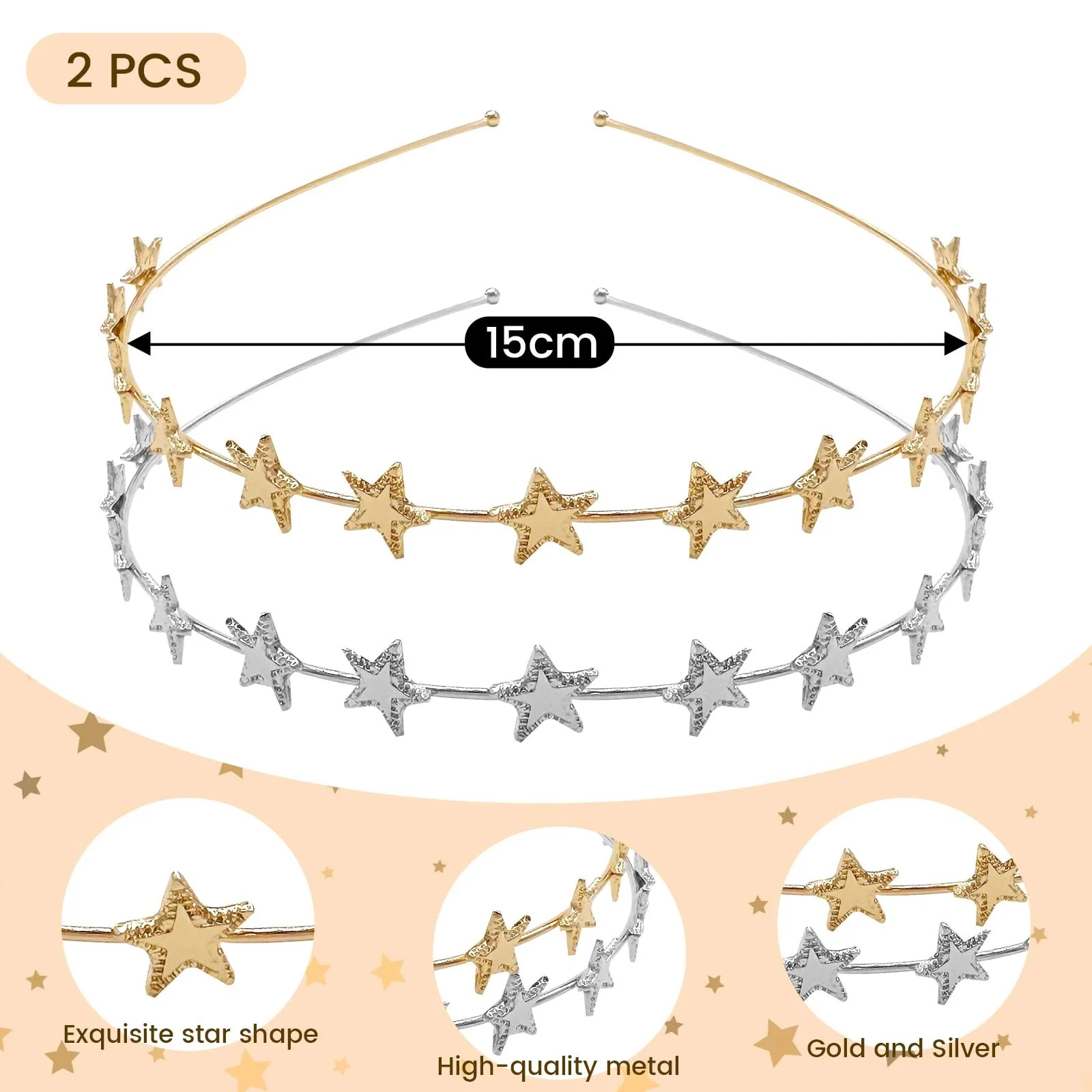 Набор из 2 женских обручей на голову., фото №2 Набор из 2 женских обручей на голову., фото №2