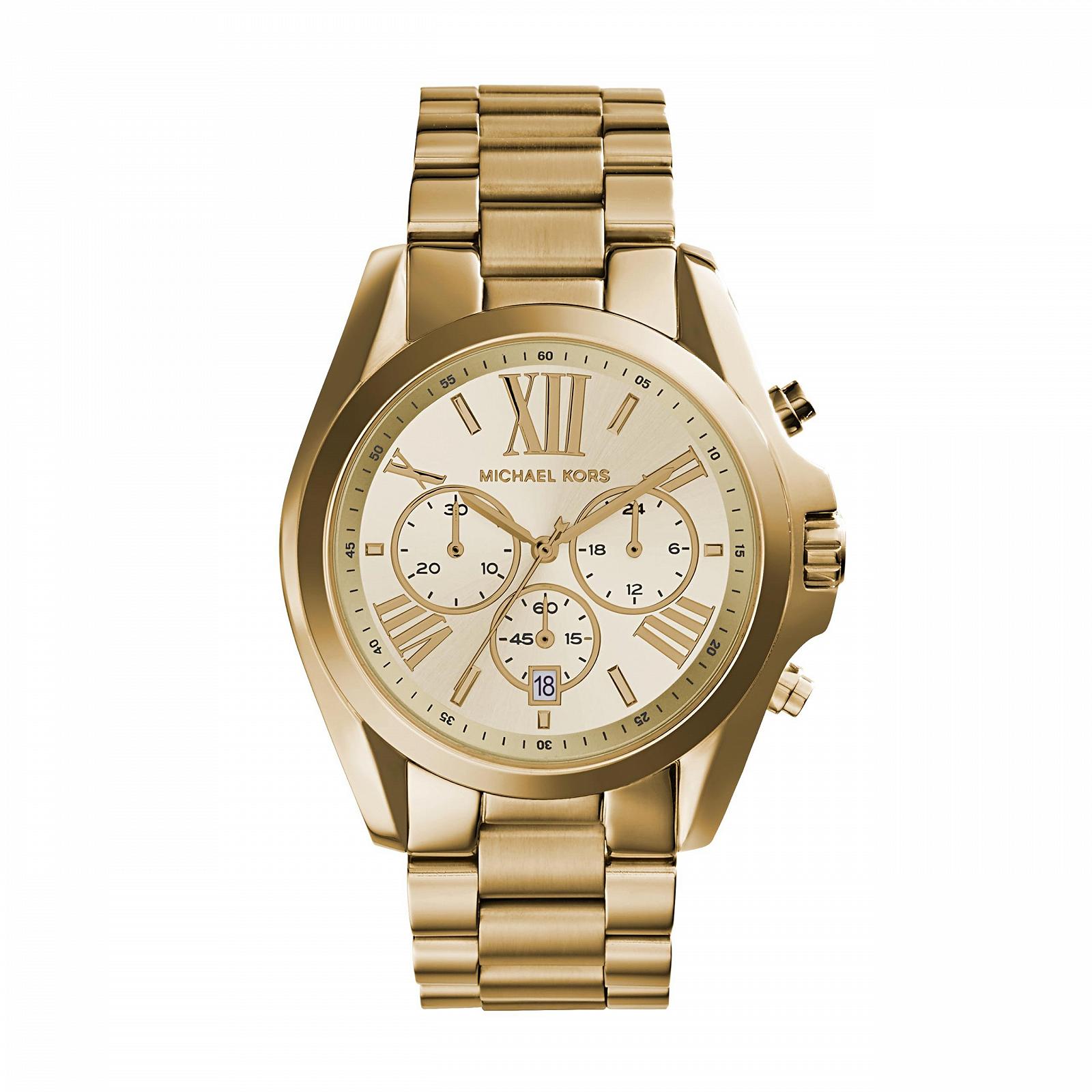 Женские часы Michael Kors Bradshaw 43 мм, кварцевый хронограф, браслет из нержавеющей стали, фото №1