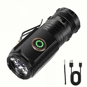 Міні Ліхтарик flintronic Трьохокий Монстр LED Маленький, 5 Режимів Освітлення, Водонепроникний - Фото 1