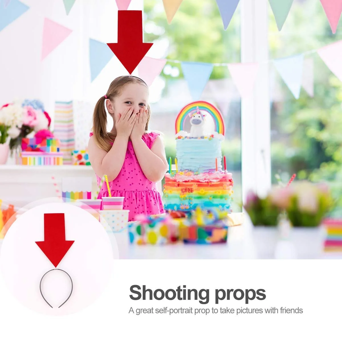 Обруч для волосся Amosfun 2 шт., фото №4