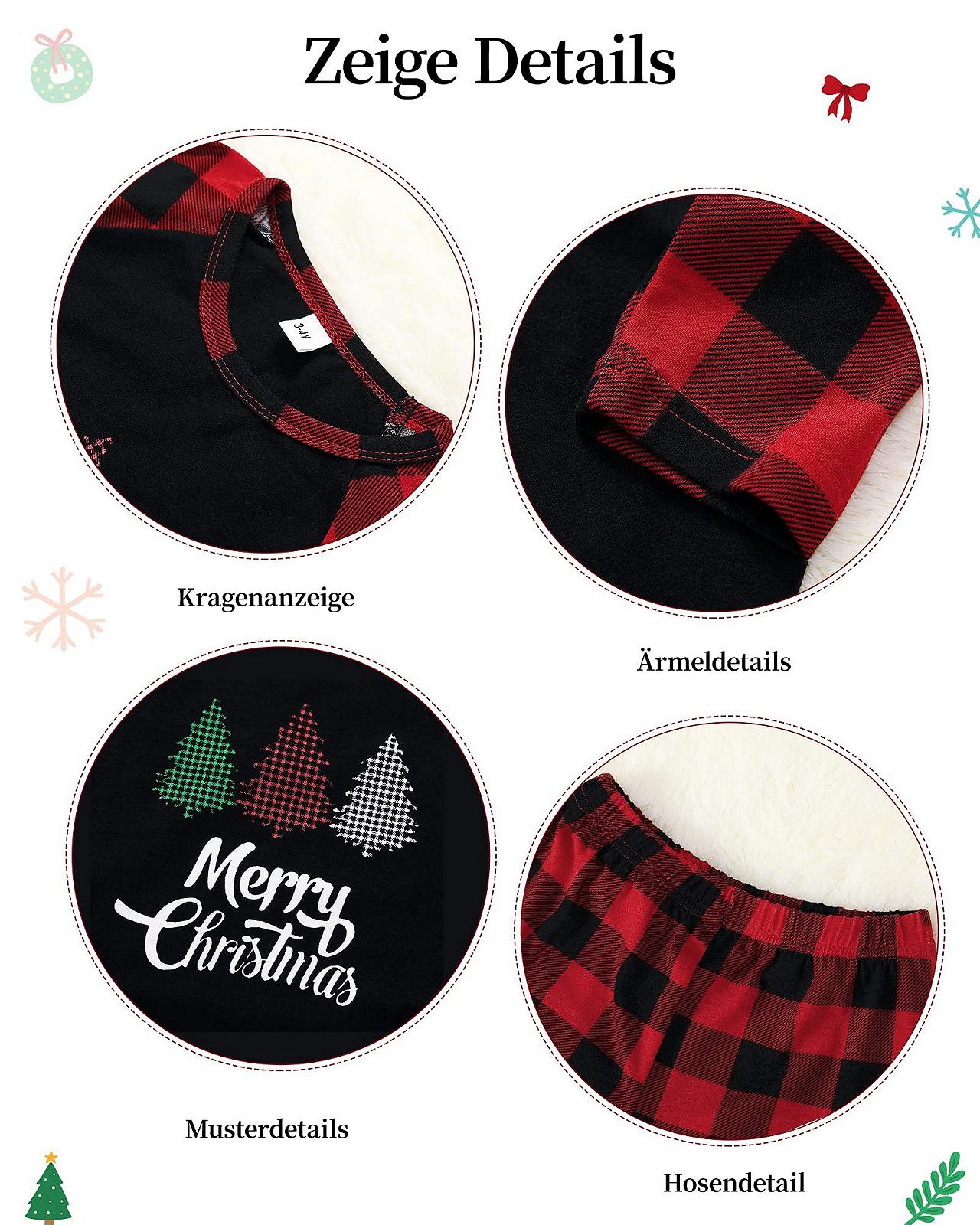 Комплект Різдвяної Сімейної Піжами Amissz, фото №4