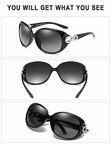 Сонцезахисні окуляри Жіночі Класичні Star Polarised DUCO 1220 Чорний synthetic.ua - Фото 1