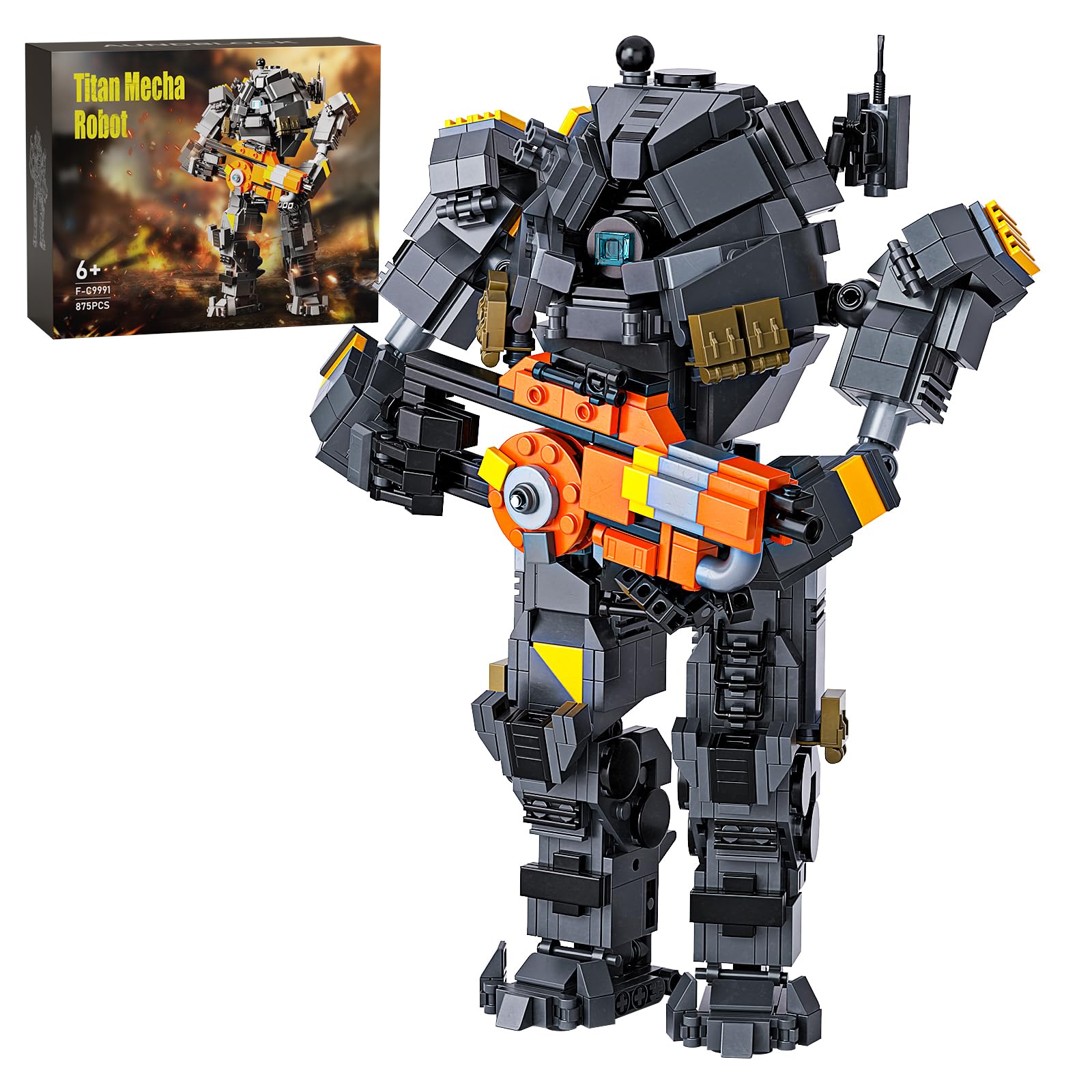 Набор Millionspring Titan Mecha Robot Building Blocks Set 875 деталей, фото №1