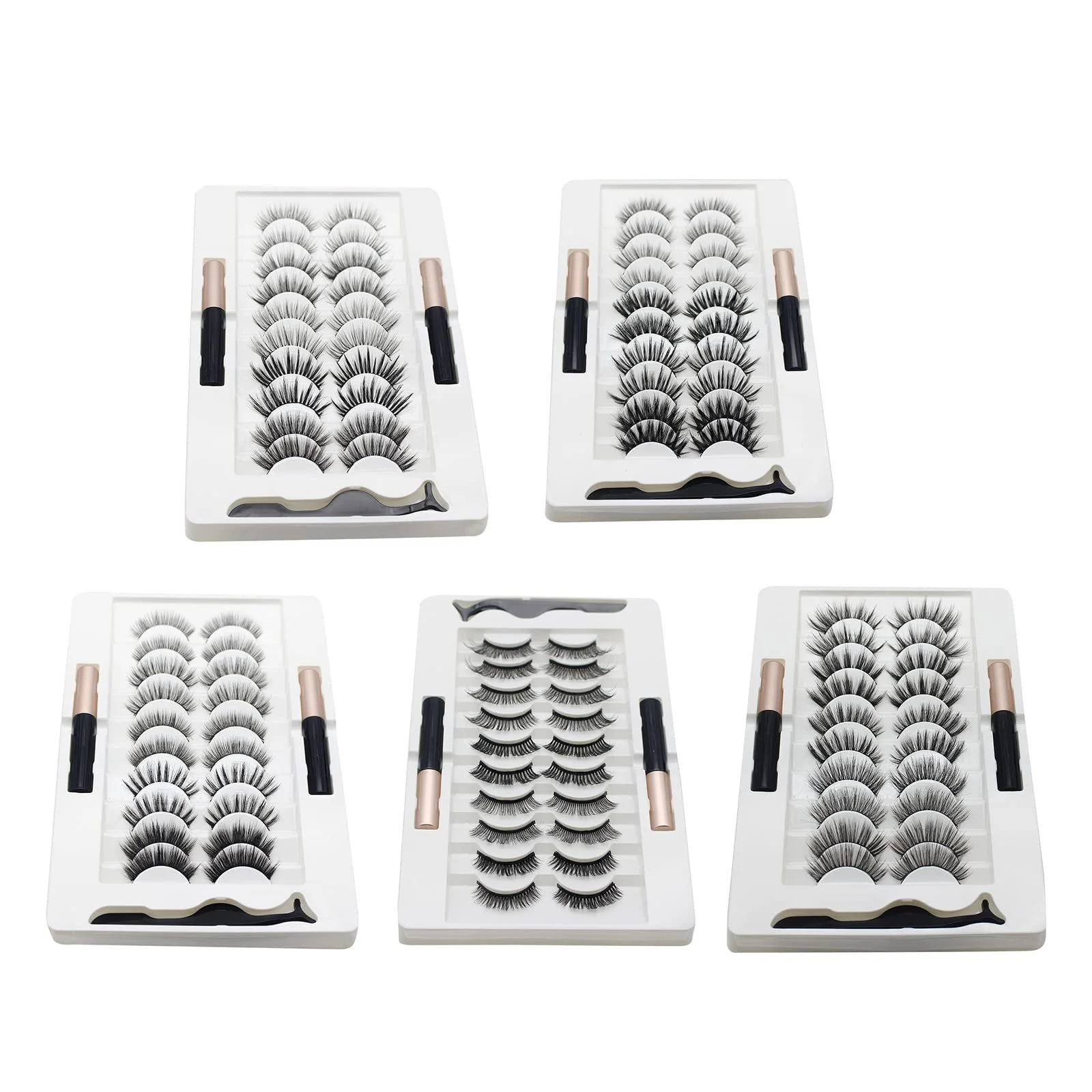 Накладные ресницы с подводкой Набор ресниц Натуральный вид, фото №2