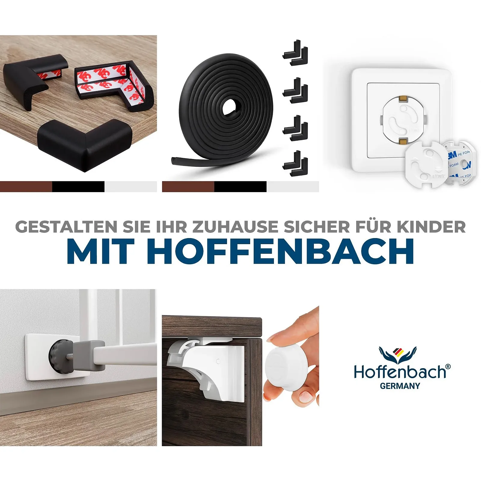 Заглушки для розеток Hoffenbach 20 шт. Поворотный механизм Белые, фото №9
