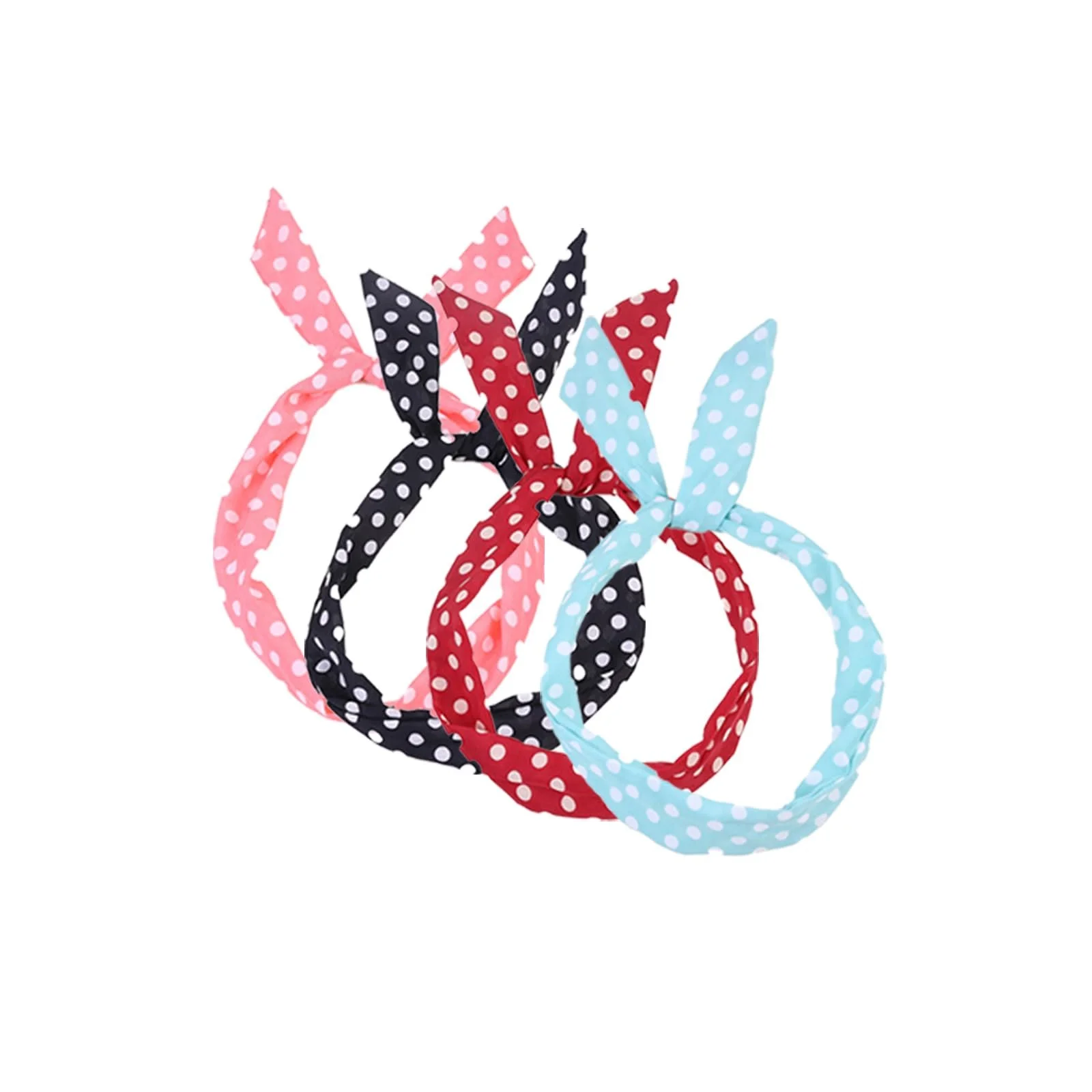 Пов'язка на голову в горошок, фото №1