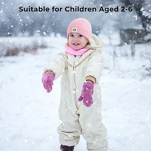 Шапка ZLLkeji Дитяча Унісекс для хлопчиків та дівчаток 2-6 років, двошарова synthetic.ua - Фото 1