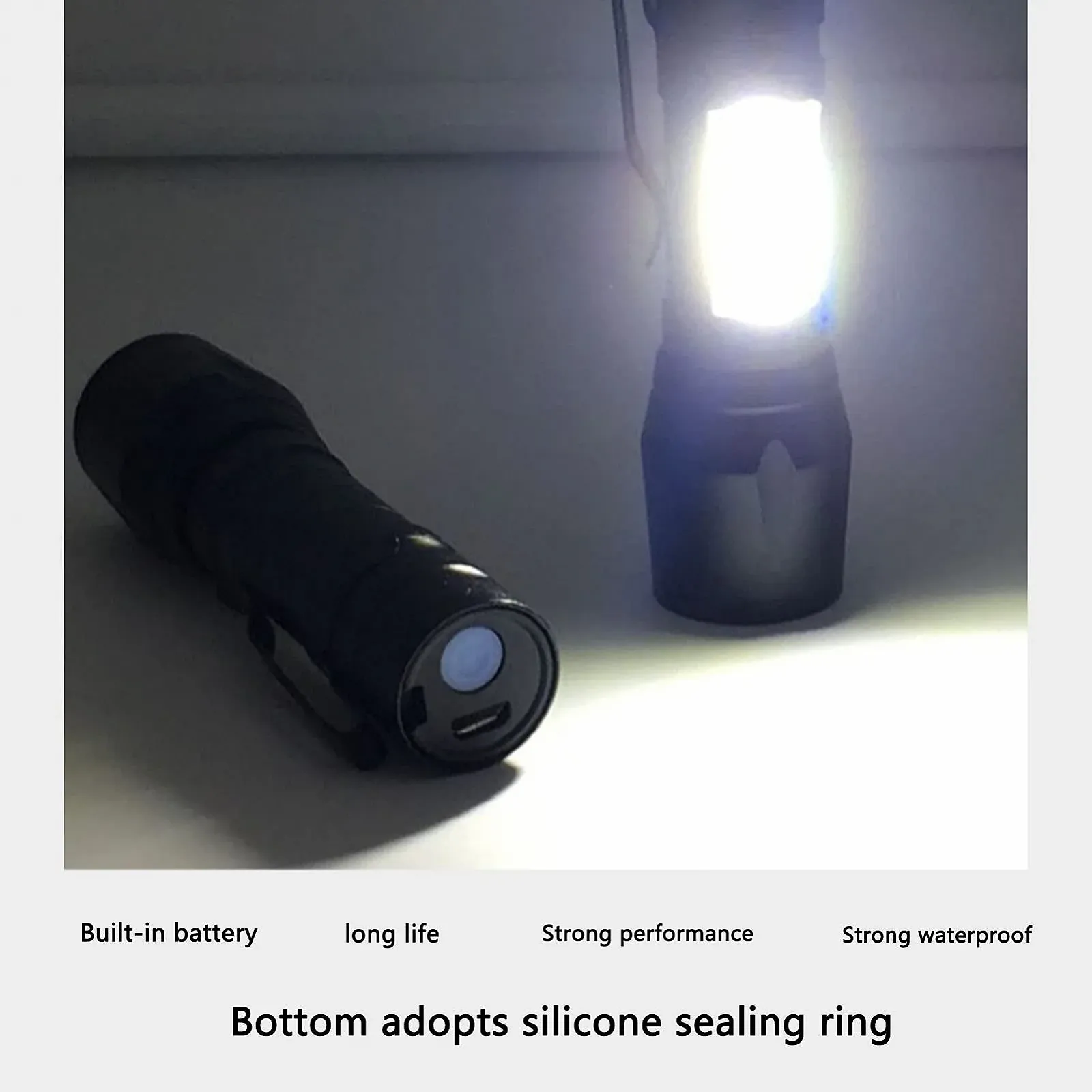 Фонарик Cuifati USB Перезаряжаемый Мини Портативный Зум, фото №4