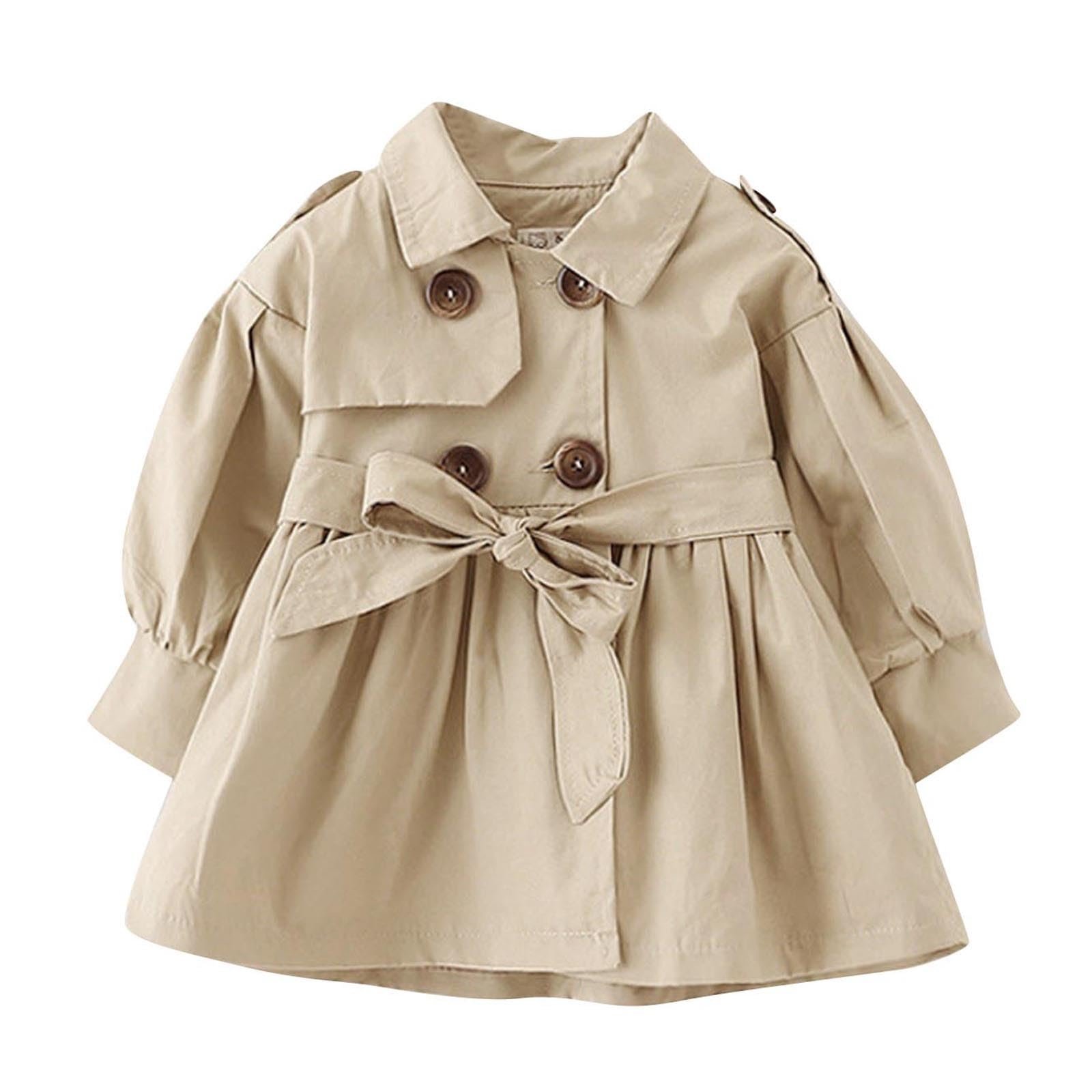 Тренч Generisch Для Дівчаток Однотонний, фото №1
