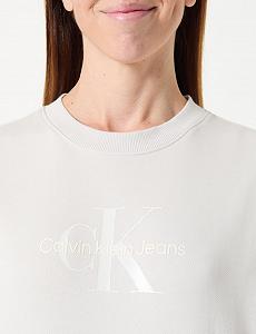 Женский Свитшот Calvin Klein Glossy Monologo Regular Crewneck synthetic.ua - Фото 1