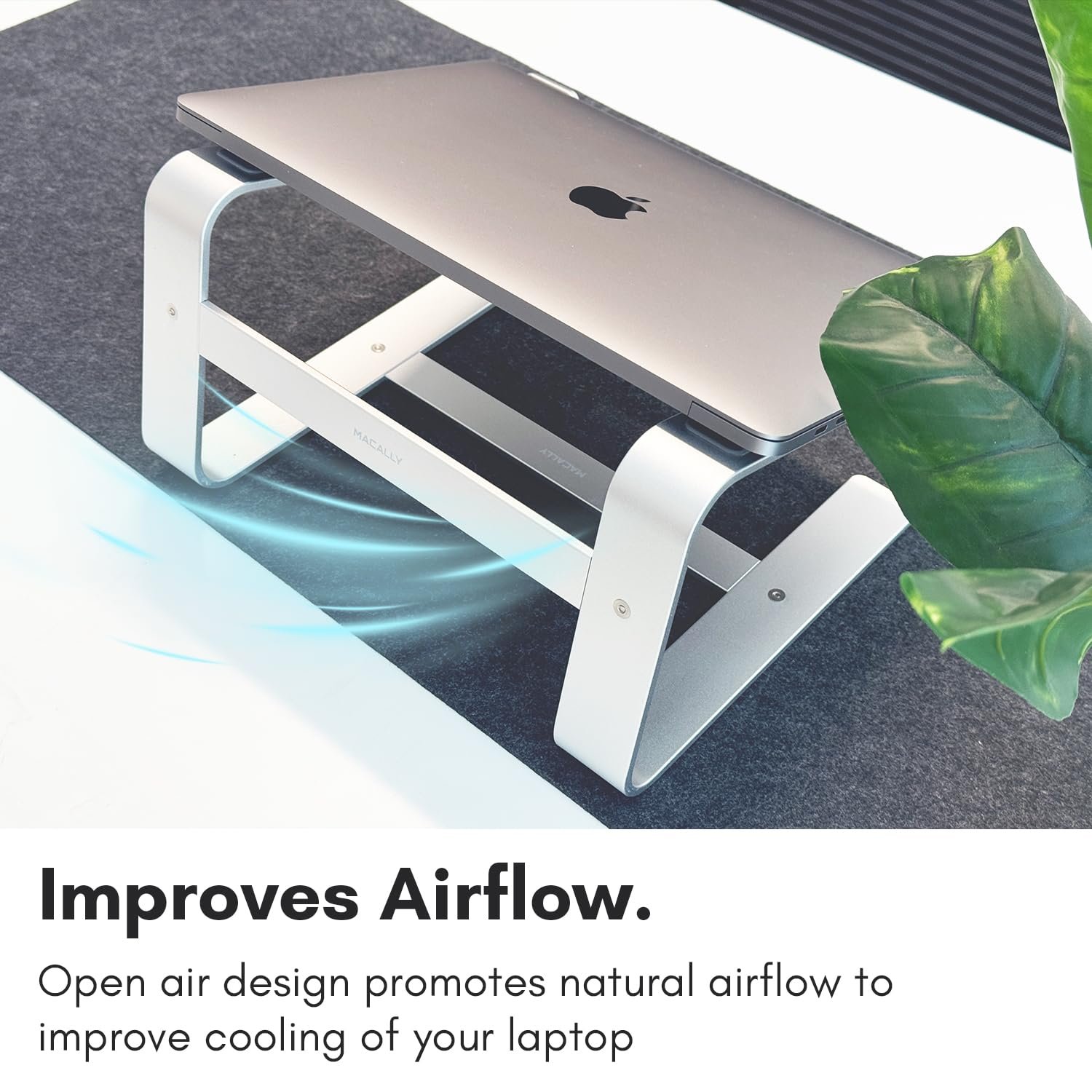 Підставка для ноутбука Macally astand алюмінієва для Apple MacBook, MacBook Pro, MacBook Air та всіх ноутбуків від 10 до 17 дюймів, фото №7