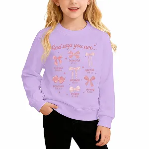 Толстовка Gott SAGT для девочки с капюшоном, свитшот с библейскими стихами, преппи-топ synthetic.ua - Фото 1