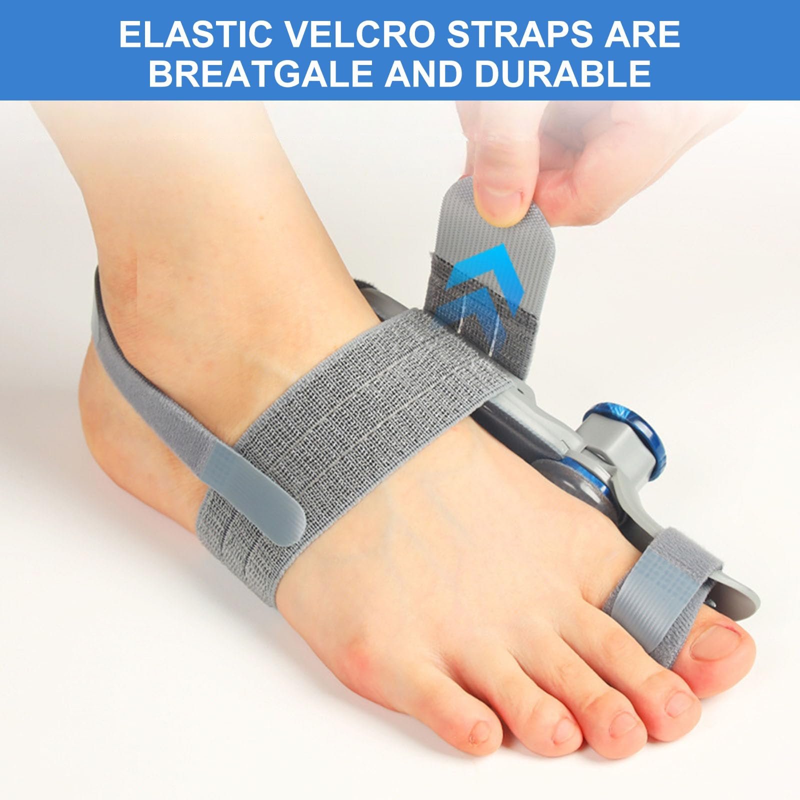 Шина для великого пальця стопи Beseloa, Регульована ортопедична кнопка для лівої/правої ноги, фото №4