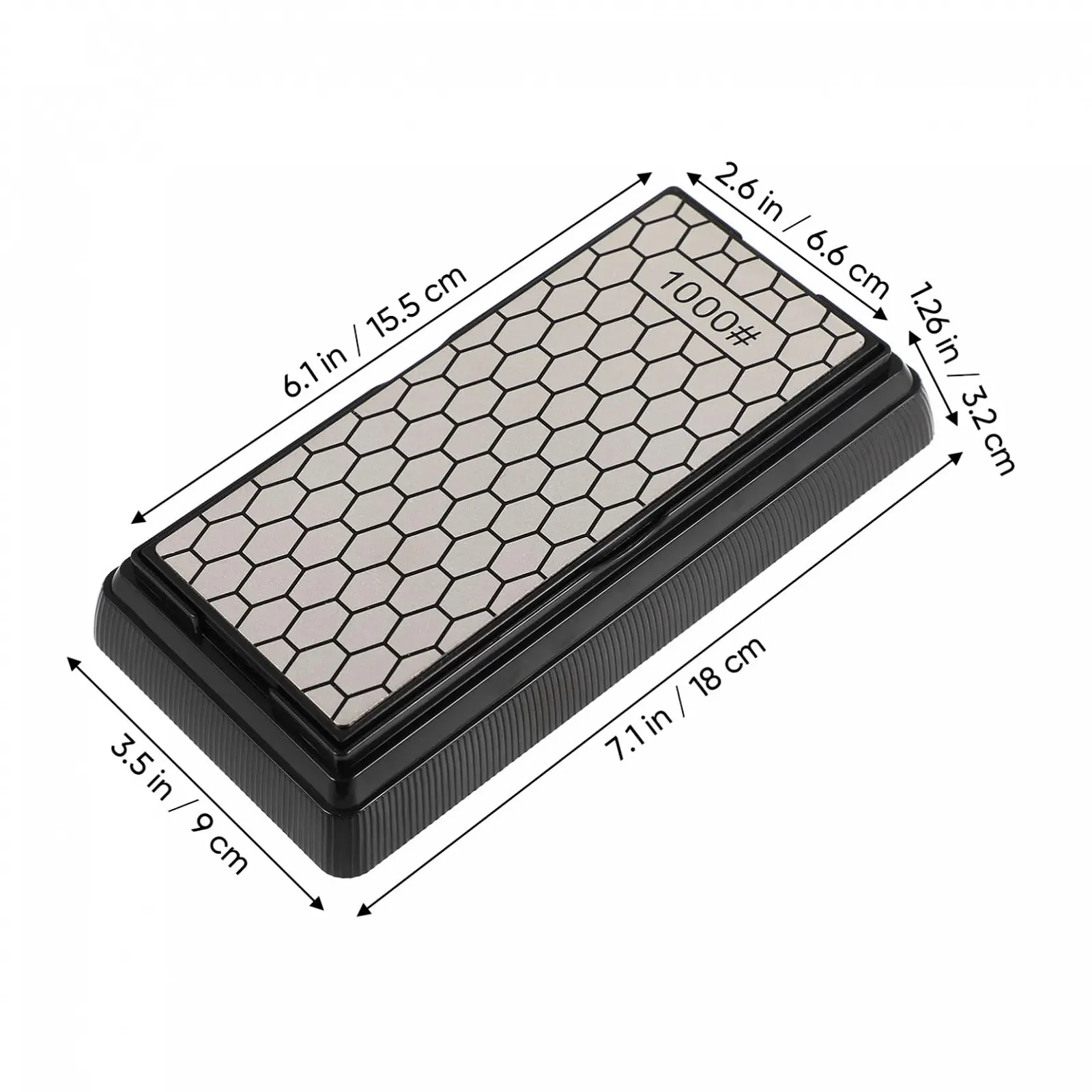 Алмазне точило для ножів Double-Sided 400/1000 Grit з підставкою, фото №2