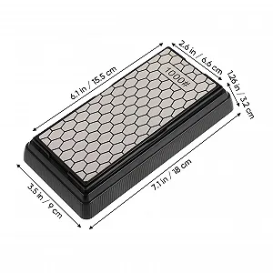 Алмазне точило для ножів Double-Sided 400/1000 Grit з підставкою synthetic.ua - Фото 1