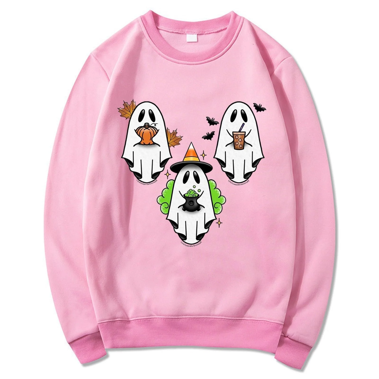 Женский свитшот с принтом на Хэллоуин, с длинными рукавами, повседневный, с тыквой, круглый вырез, для вечеринки, фестиваля, улицы, свадьбы, фото №2