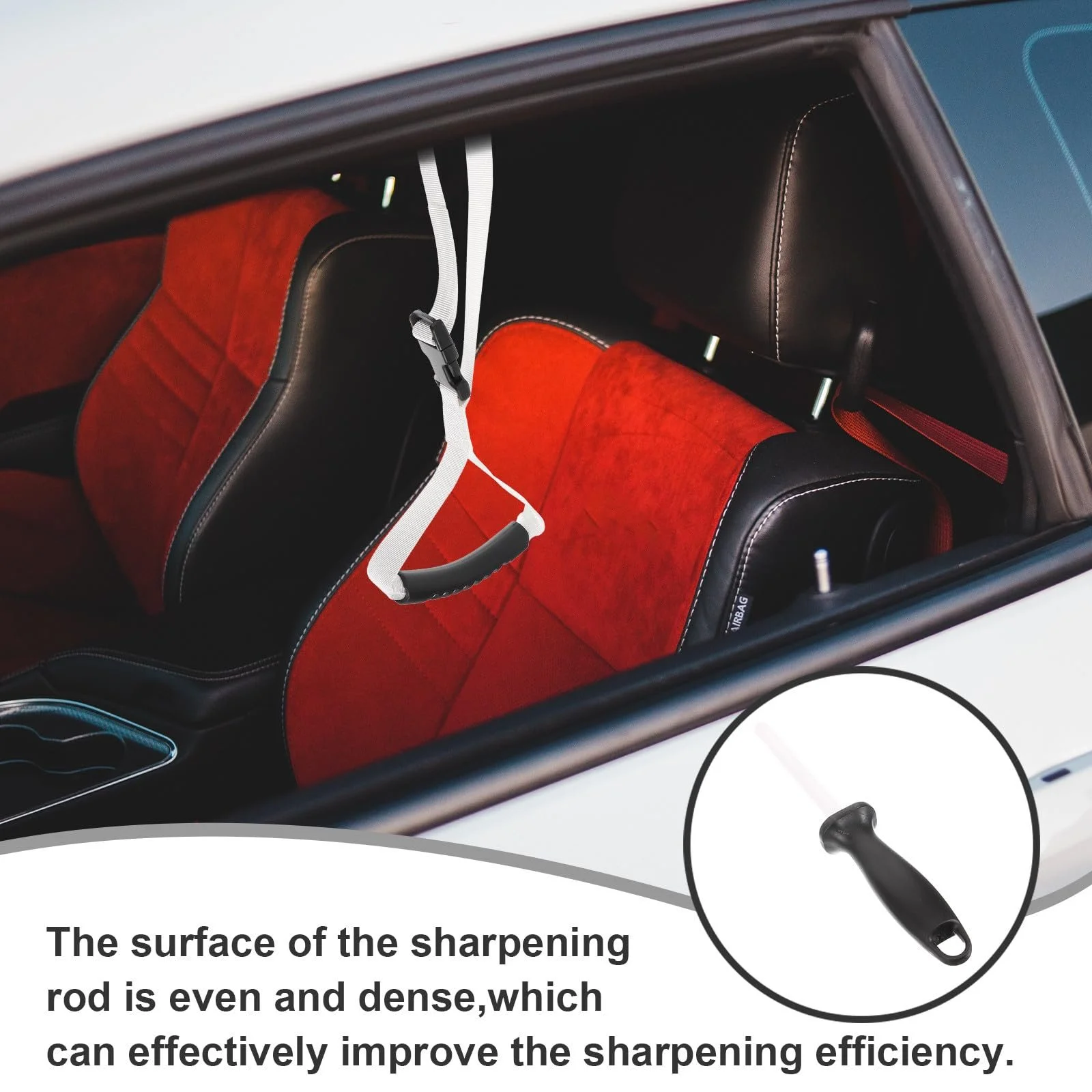 Мусат керамічний TOPBATHY Professional Ceramic зносостійкий ергономічний, фото №2