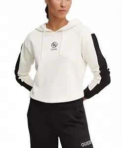 Жіноча толстовка Guess Ela Hoodie білий місяць S - Фото 1