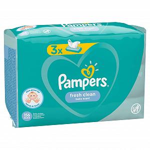 Серветки детские Pampers Fresh Clean 52 шт Бирюзовый, Белый synthetic.ua - Фото 1