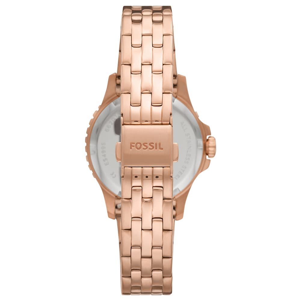 Женские аналоговые кварцевые часы Fossil ES4995, розовое золото, ES4995, фото №2
