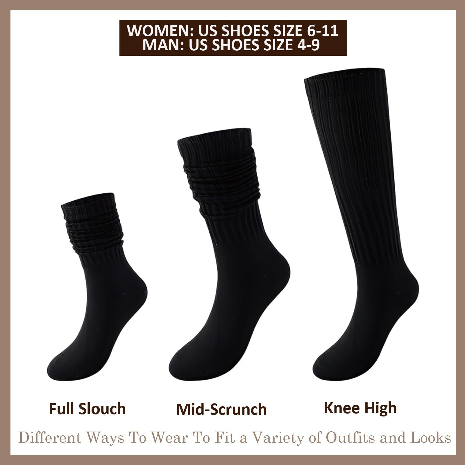 Гетры Женские 3 пары Без бренда One Size 36-42, фото №2