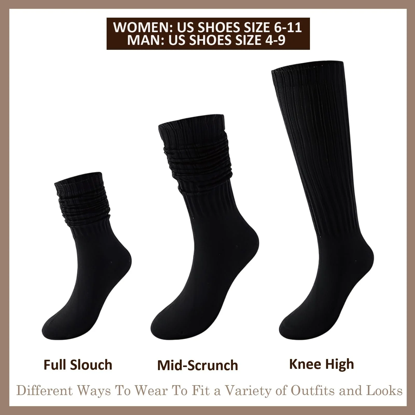 Гетри Жіночі 3 пари Без бренду One Size 36-42, фото №2