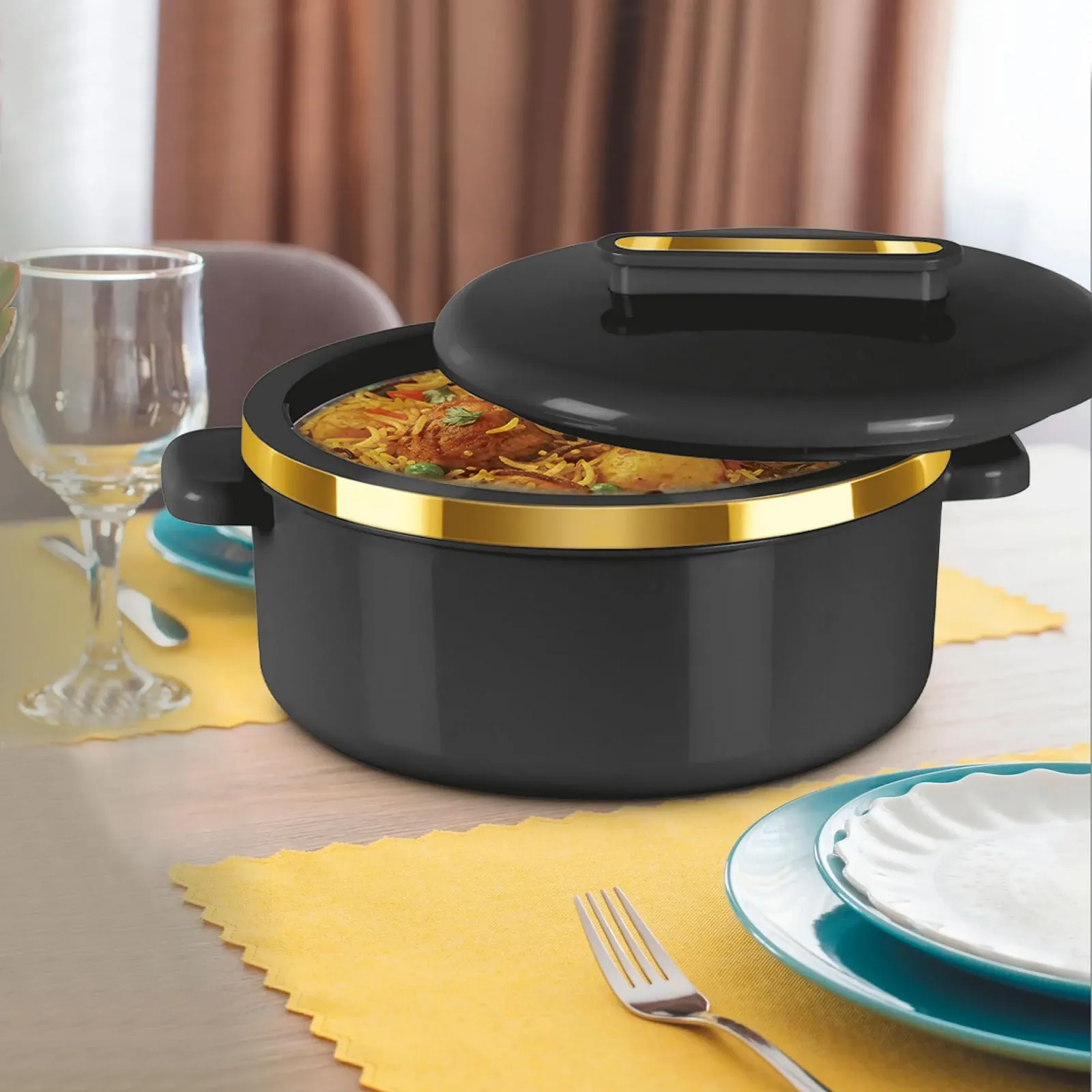 Набір термокаструль MILTON 3 предмети 2,1/1,5/1 кварта нержавіюча сталь з кришками, фото №3