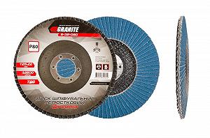 Диск шліфувальний пелюстковий конусний GRANITE ZIRCONIA Т29 зерно 80 125х22 мм 8-32-080 - Фото 1