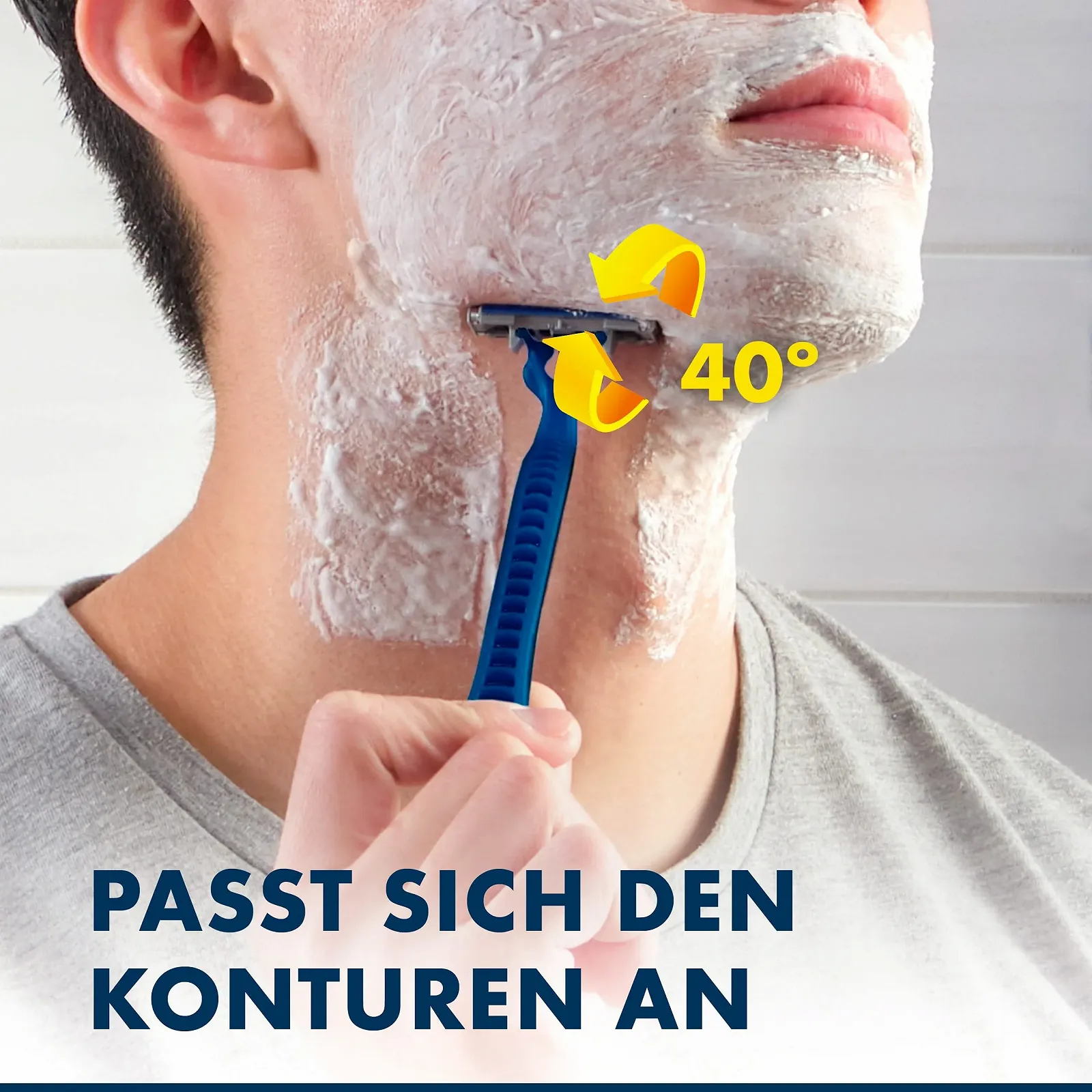 Одноразовая бритва Gillette Blue3 Smooth 6 шт 3 лезвия 40° ComfortGel, фото №4