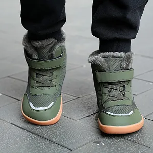 Дитячі зимові Черевики для хлопчиків і дівчаток, зимове взуття, теплі на підкладці, для фітнесу на відкритому повітрі, трекінгові synthetic.ua - Фото 1